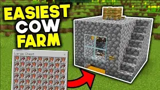 Easiest Cow Farm Minecraft Bedrock 1.21/26.1+ (2026)