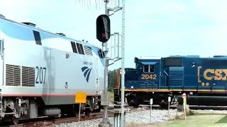 Amtrak And CSX Trains
