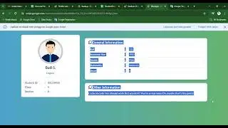 WebApp - Apps Script - Student Profile Page Design | Reloadable: Next Development Plan! (Member)