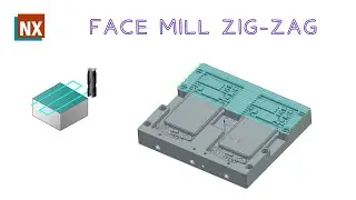Face Mill Zig Zag | How to use Variable Offset in NX | Siemens NX |
