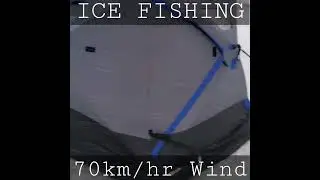 Ice Fishing in 70km/hr winds!!