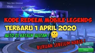 KODE REDEEM MOBILE LEGENDS TERBARU - 1 APRIL 2020