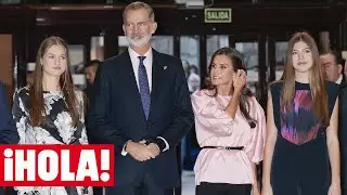 Leonor y Sofía asisten con los Reyes al tradicional concierto de los Premios Princesa de Asturias