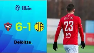 Valur 6 - 1 ÍA | Valsmenn með markasýningu í lokaleiknum | Mörk leiksins í boði Deloitte