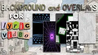 background and overlays for lyric video edit || RPW tutorials