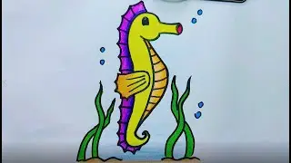 How to Draw a Seahorse