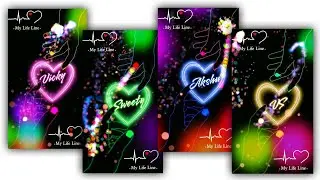 How To Make Trending Colorful Name Art Video Editing in Kinemaster | Name Art Video Editing