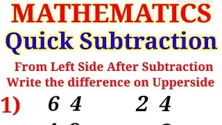 Maths - Quick Subtraction