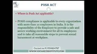 POSH Act- Purpose, Applicability, commity members and more details. #poshact #POSH #workplacesafety