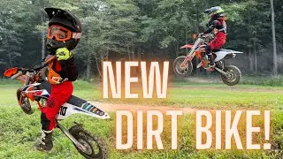 Kid Gets New Dirt Bike - KTM 50sx