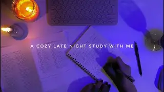 Asmr late night study, pen & pencil sounds, soft typing (no talking)
