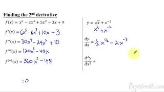 Calculus AB/BC – 3.6 Calculating Higher-Order Derivatives