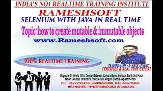 RAMESHSOFT: How to Create Mutable and Immutable Objects by Ramesh Anapati