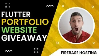 Responsive Flutter Portfolio giveaway and Free hosting to Firebase