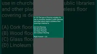 Civil engineering mcq's qst.no.120