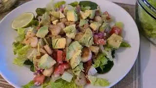 Orange Pepper Shrimp & Avocado Salad! Amazing!