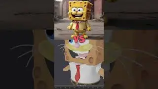AI Art vs 3d Artist - SpongeBob + Garfield Character Mashup