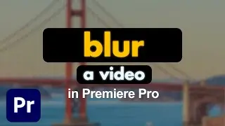 how to blur a video in premiere pro | easy blur effect premiere pro tutorial | Home made adobe