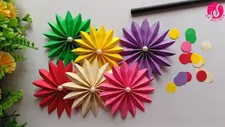 DIY Wall Hanging || Flower Wall Hanging| Handmade Paper Wall Hanging || Easy Craft