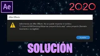 COMO SOLUCIONAR EL ERROR DE AFTER EFFECTS 2024