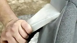 Химчистка сиденья автомобиля. до и после