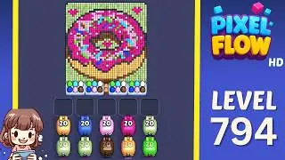 Pixel Flow Level 794 Solution Walkthrough