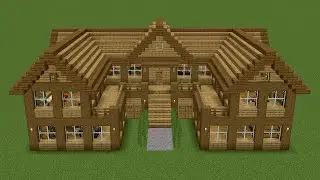 Minecraft - How to build a wooden mansion 2