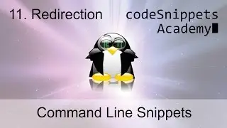 Command Line Tutorial 11. Redirection: standard in/our/err