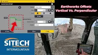 Earthworks Offsets - Vertical VS  Perpendicular Excavator
