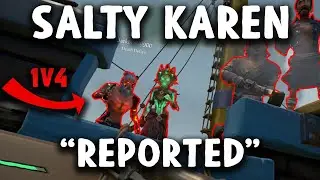 Salty Karen Cries Cheats and Reports Me For a 1V4 in Sea of Thieves
