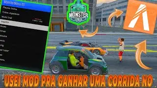 USANDO MOD MENU NO FIVEM E GANHEI UMA CORRIDA CONTRA UMA FERRARI - GTA V RP FIVEM - MONSTER MENU
