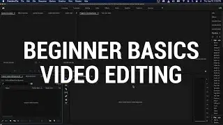 Beginner basics video editing with Premiere Pro tutorial
