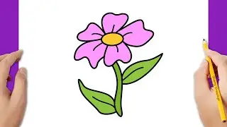 HOW TO DRAW A FLOWER EASY