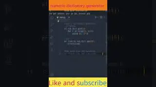 🌟⭐Let create a numeric dictionary generator in Python python shorts  