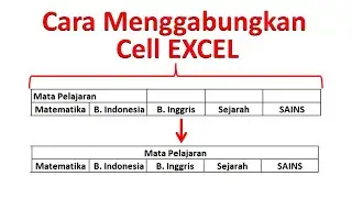 Cara Menggabung Kotak Cell di EXCEL