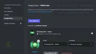 How to get a Webhook from Discord