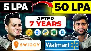 Got 5LPA at Startup | How did he crack Walmart with 50LPA 🚀 The Data Analyst Roadmap 2024