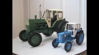 Моделі тракторів ЮМЗ 6, масштаб 1:43, 1:25. Models of YuMZ 6 tractors, scale 1:43, 1:25