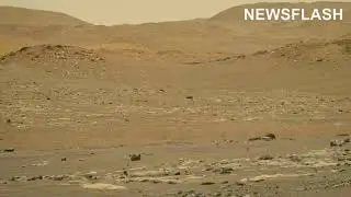 NASAs Martian Rover Captures Space Chopper Carrying Out Flight Across The Planets Dusty Surface