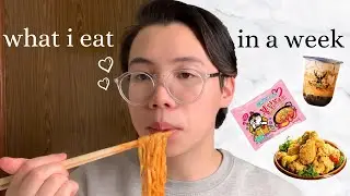 what i eat in a week (korean food + realistic)