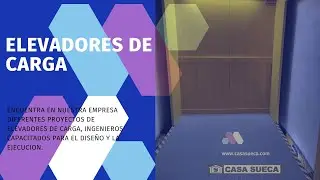 ELEVADORES DE CARGAR || CASA SUECA COLOMBIA
