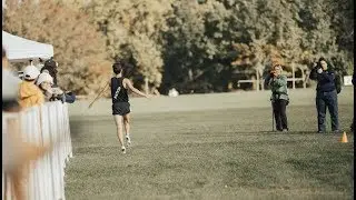 Winning my first college race... In High School