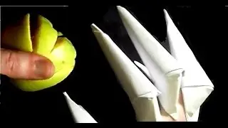 How to make origami Claws from A4 paper with your own hands?