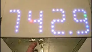 Обзор всех режимов Большие плавные часы Arduino & WS2812 flowing clock