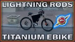 Titanium E Bike - Lightning Rods powered E bike with overview and ride footage in Odessa