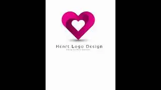 Heart Logo design #shorts