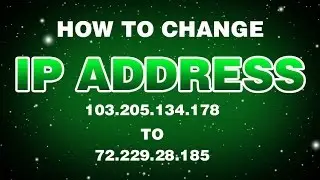 how to change your ip address
