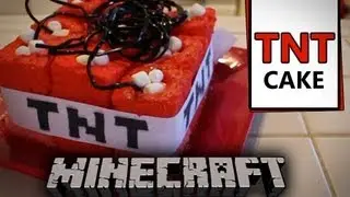 Minecraft TnT Cake - Quake N Bake