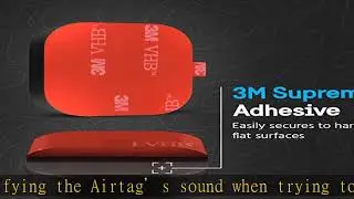 Pelican Protector - Airtag Holder / Case with 3M Adhesive Sticker [4 Pack] Protective Shockproof Co