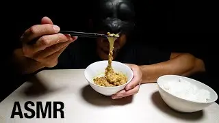 ASMR Stinky Beans | NATTO (Fermented Soy Beans) Eating Sounds